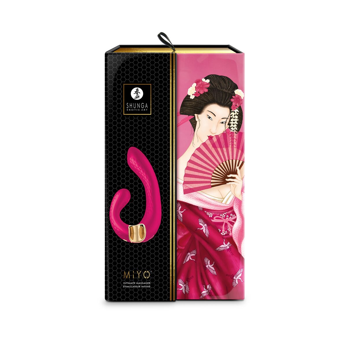 Dobbel Stimulering Vibe Shunga Miyo Fuksia